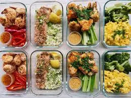 Seven-day meal strip with meal cards